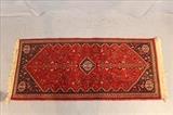 172 - Small red and blue antique runner