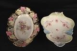 205 - Two pieces of hand painted Victorian porcelain bowls