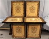 220 -Six piece Set of framed needlework. 