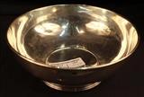 243 - Sterling bowl, 4 in. T, 9 in. D.
