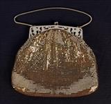 228 - Tiny beaded purse with sterling clip signed Victorian made in Italy ca. 1880.