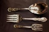 270 - Three sterling serving pieces.