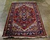 265 - Antique handmade persian area rug, 6'9x4'7.