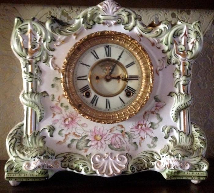 Porcelain Osceola Clock ~ Gorgeous coloring!

