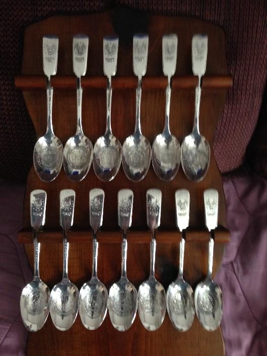 Original 13 Colonies spoon collection