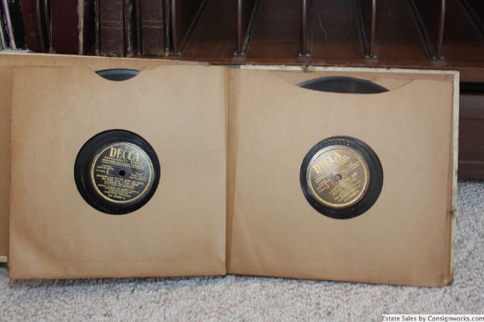 Vintage Decca records in excellent condition