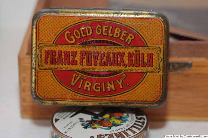 Vintage German cigarette tin