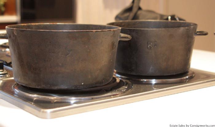Cast iron stock pots
