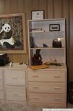 Custom built home office desk unit