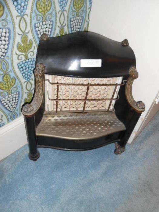 vintage gas fire place heater