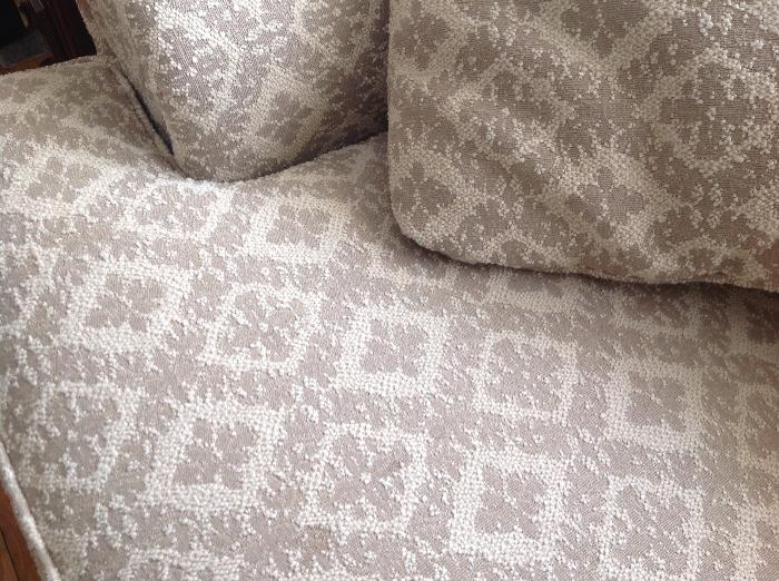 Closer Look at Detail on Loveseat Fabric