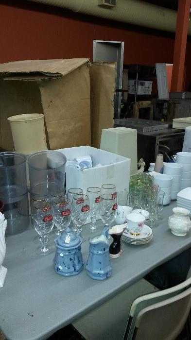 Glassware and restaurant supplies