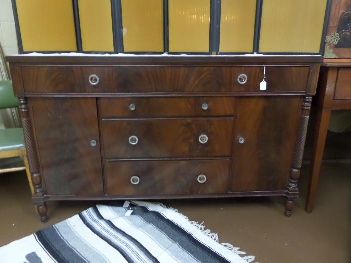 Antique mahogany chest / server - sideboard