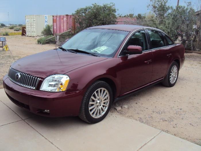 2006 Mercury Montego with 59,700 one owner miles