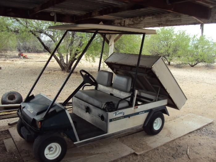 Club Car manual dump cart