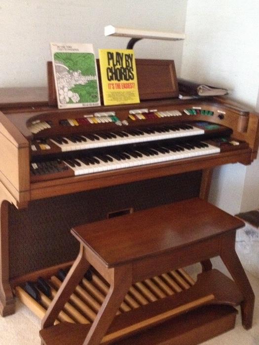 LOWERY organ and bench seat - GREAT condition