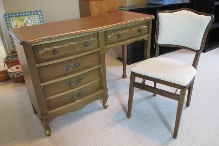 French Provincial Desk and Chair