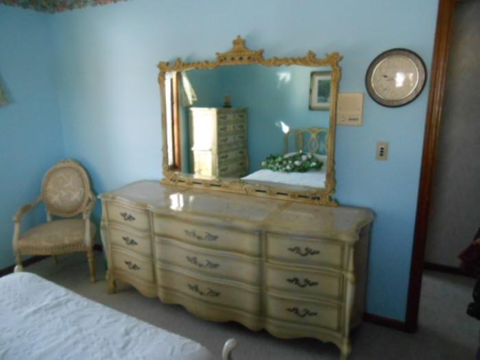 Dresser with mirror  part of 2nd set
