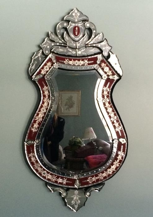 Gorgeous Venetian glass mirror