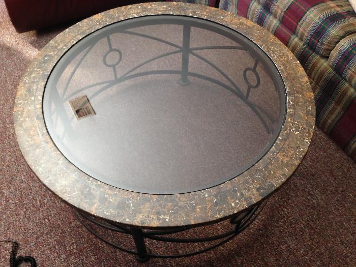 Gorgeous, Round Glass Coffee Table