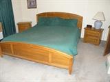 Cal King bed....two matching nightstands
