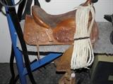 Childs pony saddle....nicely tooled and in EX condition