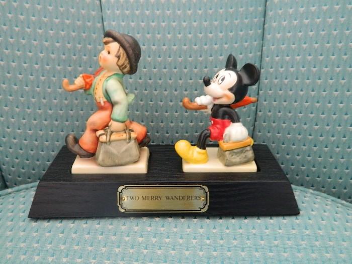 Hummel with Disney Mickey Mouse Figurine
