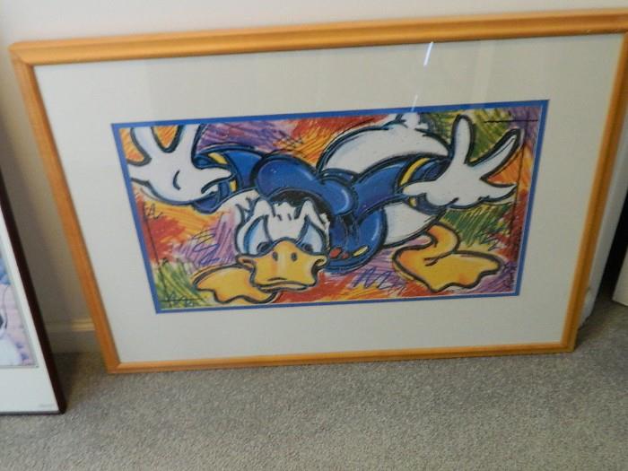 Dick Duerrstein's Donald Duck Framed Lithograph