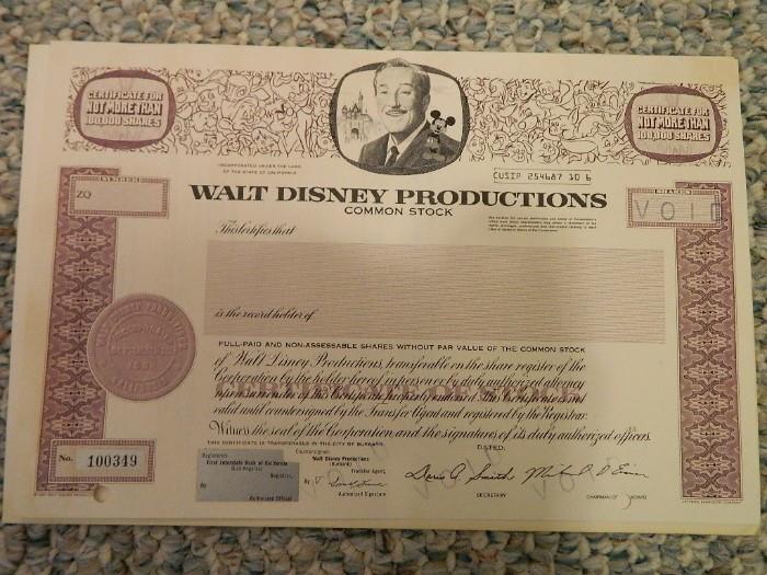 Walt Disney Common Stock