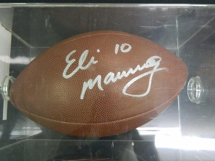 Eli Manning Signed Football