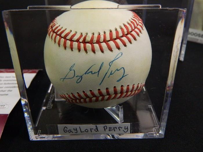 Gaylord Perry Signed Baseball with JSA COA