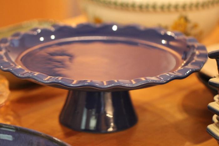 French blue cake stand