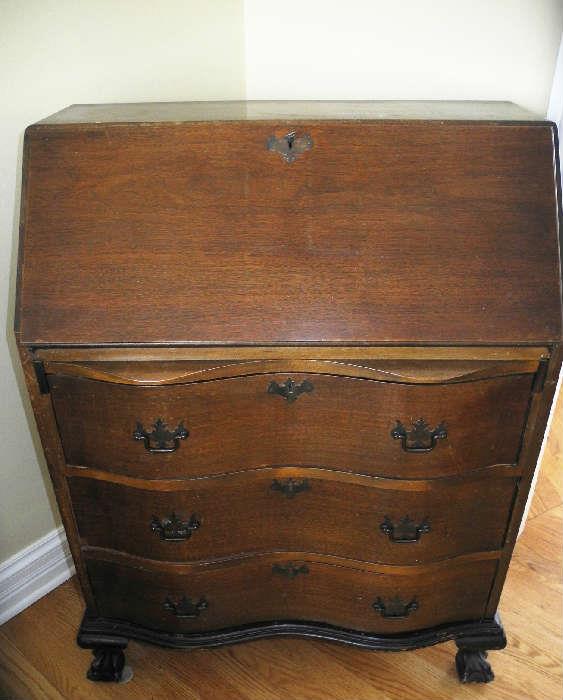Antique drop leaf desk from Wannamakers Phila.