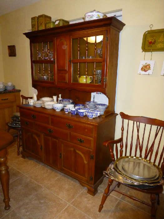 another solid wood hutch