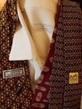 Men's Couture Clothing Including Zegna, Versace, Hermes, Gucci, Henri De Vignon, Baker Benjes, Ferragamo and J Jensen Cuff Links