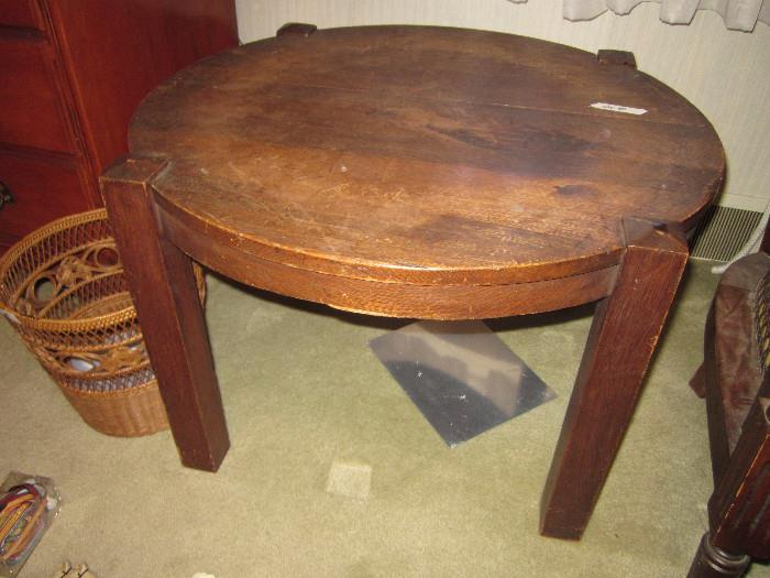 The prairie-style coffee/side table.