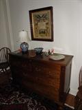 Fine English Walnut Mule Chest ca. 1800