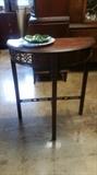 Mahogany Demilune table
