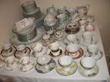 tea cups and china