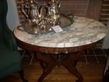 marble and Rosewood tables
