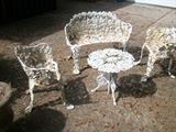 lovely set of 4 wrought iron patio furniture