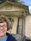 Here I am at the "sharecroppers" house that still has the original contents