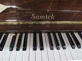 A54 #2 Samick 51” Circa 1990 Hi Gloss Mahogany Studio Upright Piano #021915 Condition of 9