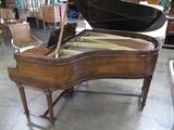 A54 #3 Chickering 5’5” Circa 1925 mahogany Deco case Grand Piano #826A54 Condition of 9