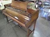A54 #3 Chickering 5’5” Circa 1925 mahogany Deco case Grand Piano #826A54 Condition of 9