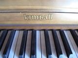 A4 #5 kimball 45” 1977 Walnut Studio Upright Piano #A78736 Condition of 9