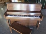 A4 #5 kimball 45” 1977 Walnut Studio Upright Piano #A78736 Condition of 9
