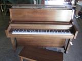 A4 #5 kimball 45” 1977 Walnut Studio Upright Piano #A78736 Condition of 9