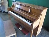 A4 #6 Kohler & Campbell 42” 1982 Oak Console Piano #784026 Condition of 6/7