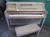 A54 #7 Everett 42” 1978 Oak Console Piano n/r #260633 Condition of 5